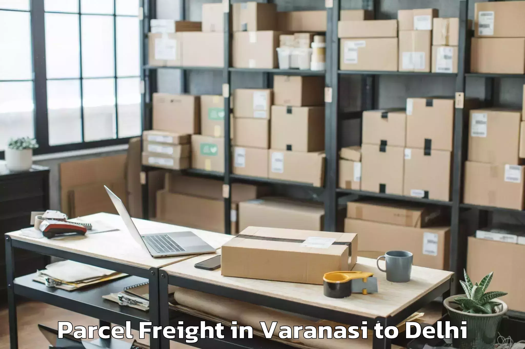 Reliable Varanasi to Sadar Bazar Parcel Freight